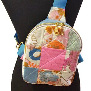 Mav Sling Patchwork Mini Sling Backpack: Ruby Star Society Crossbody Bag